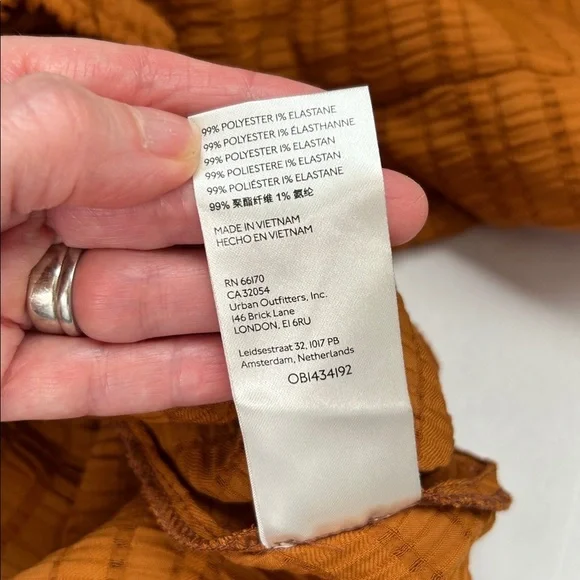 Free People Hailey Cropped Boho Ruffle Festival Blouse Top Large - Picture 8 of 14